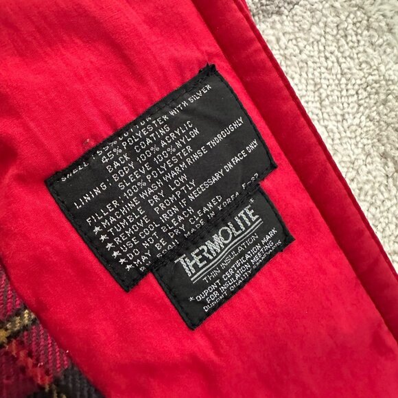 Vintage 90s Red Fleet Street Full-Length Insulated & Belted Winter Coat  Sz 10 - Picture 6 of 9